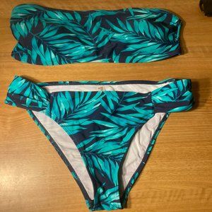 SHEIN Leafy/palm bikini size L NWOT